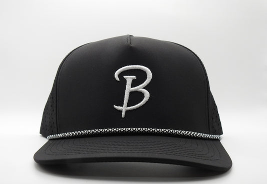 Black & White Breaux Trucker